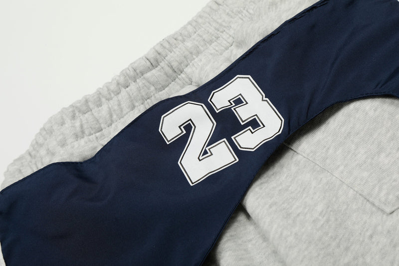 Double-Waist Retro Print Wide-Leg Track Pants | Streetwear