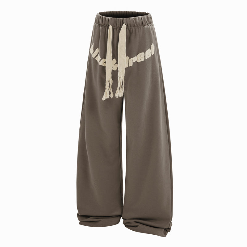 Omirad Black Rebel Oversized Wide-Leg Sweatpants