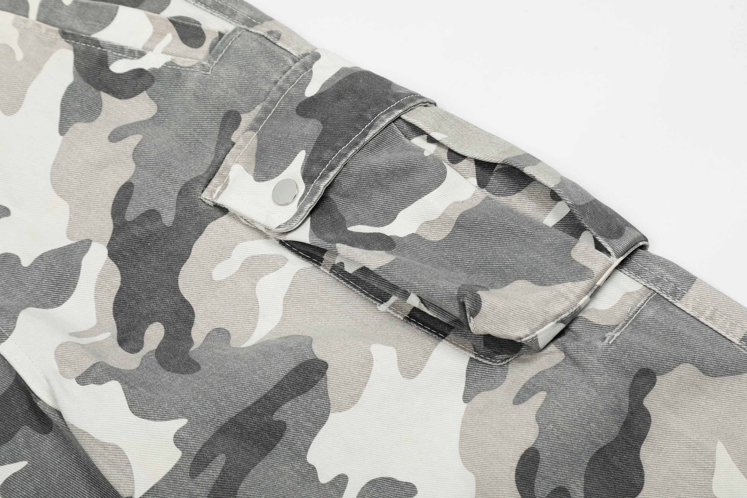 Arctic Camo Cargo Pants | Wide-Leg Tactical Streetwear