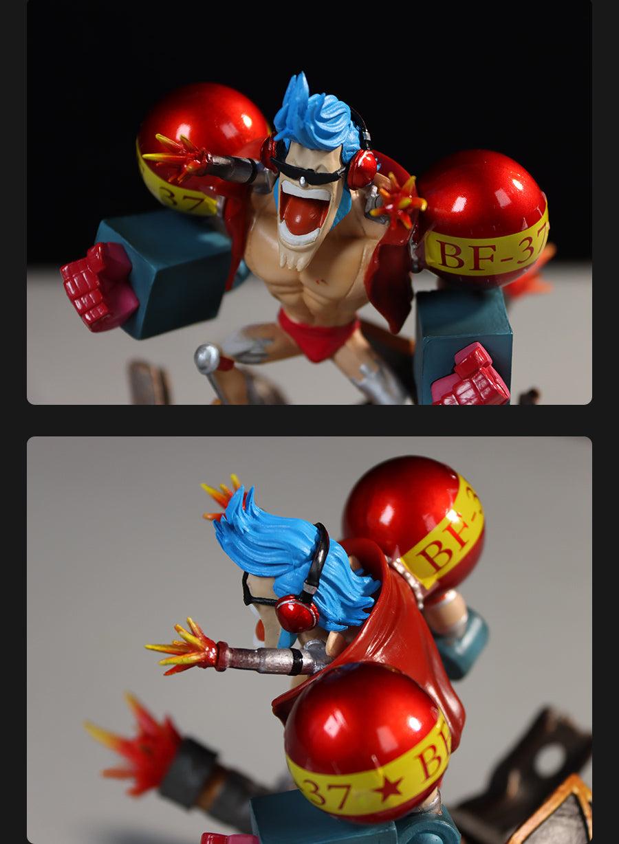 Franky Action Figurine – 12.5cm with BF-37 Bombs and Rocket Launchers, Limited Edition – One Piece Collectible