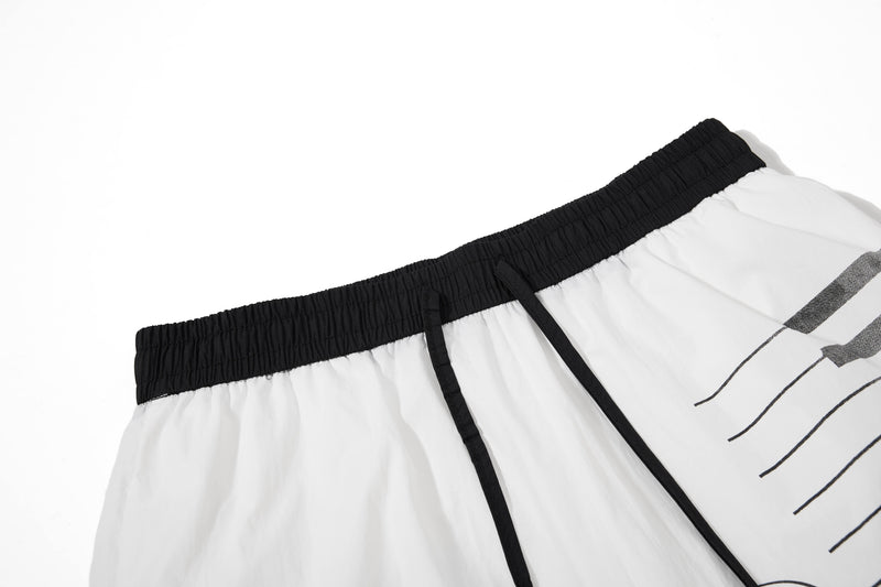 Omirad Piano Keys Balloon Pants | Wide Leg Streetwear Trousers