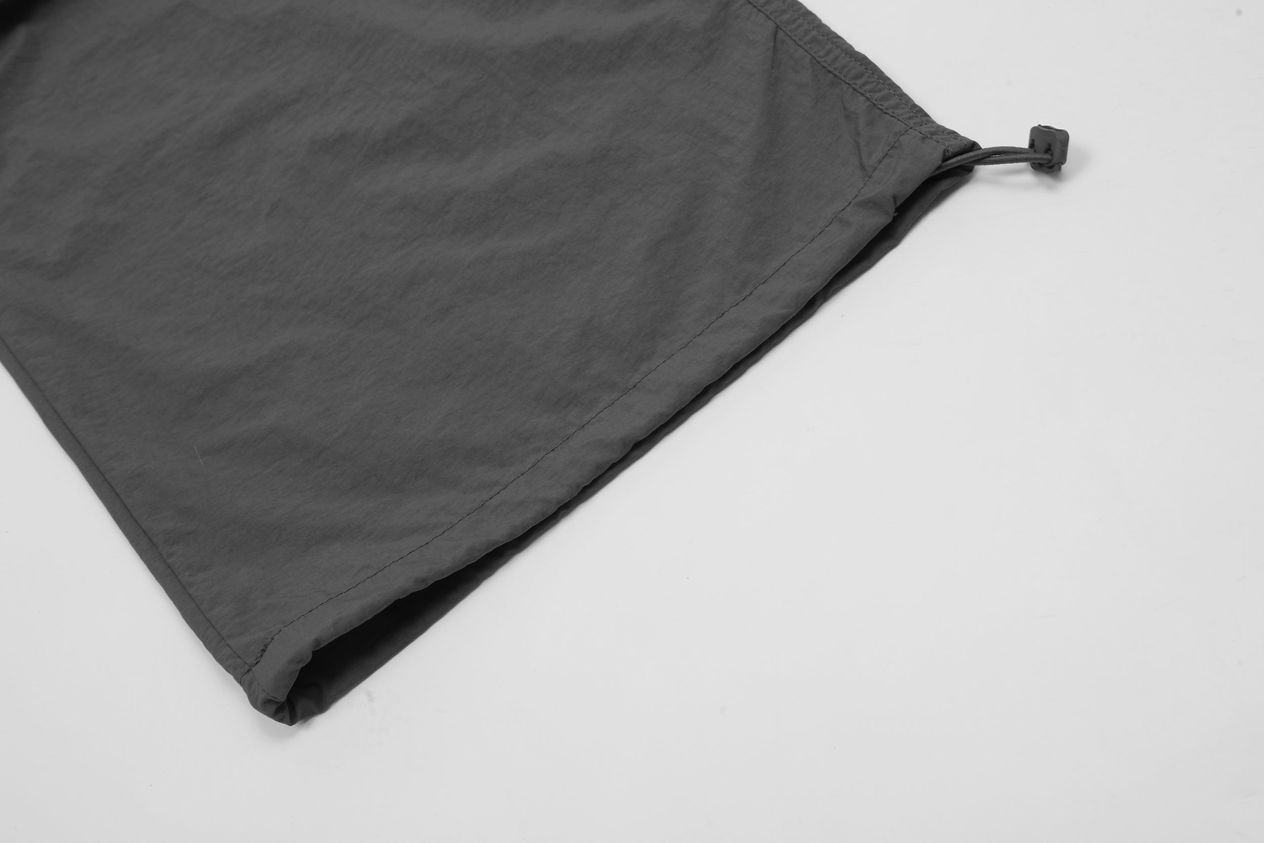 Lightweight Nylon Drawstring Parachute Pants | Wide Leg