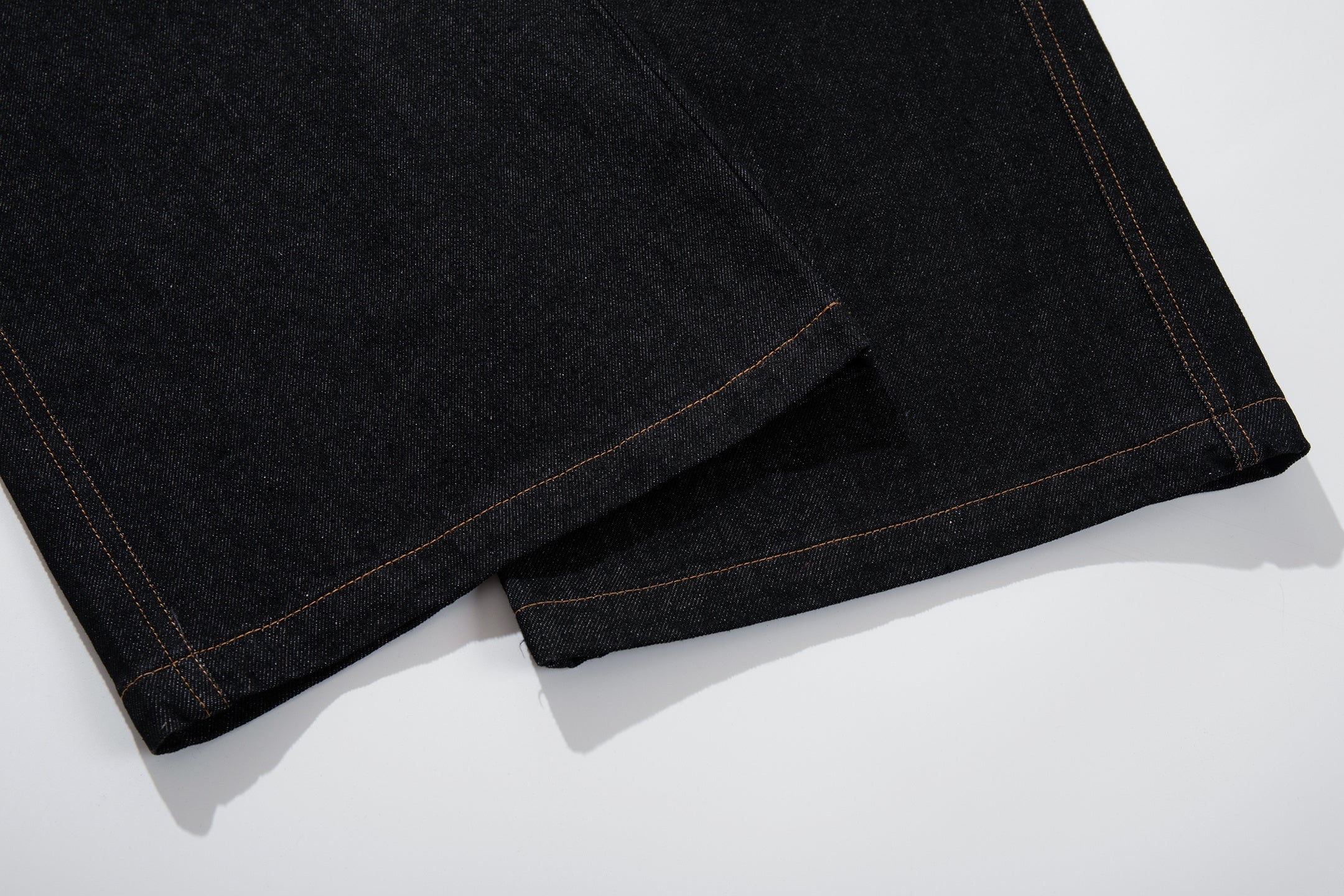 Omirad Curved Panel Wide Leg Denim Pants | High-Rise Button Fly