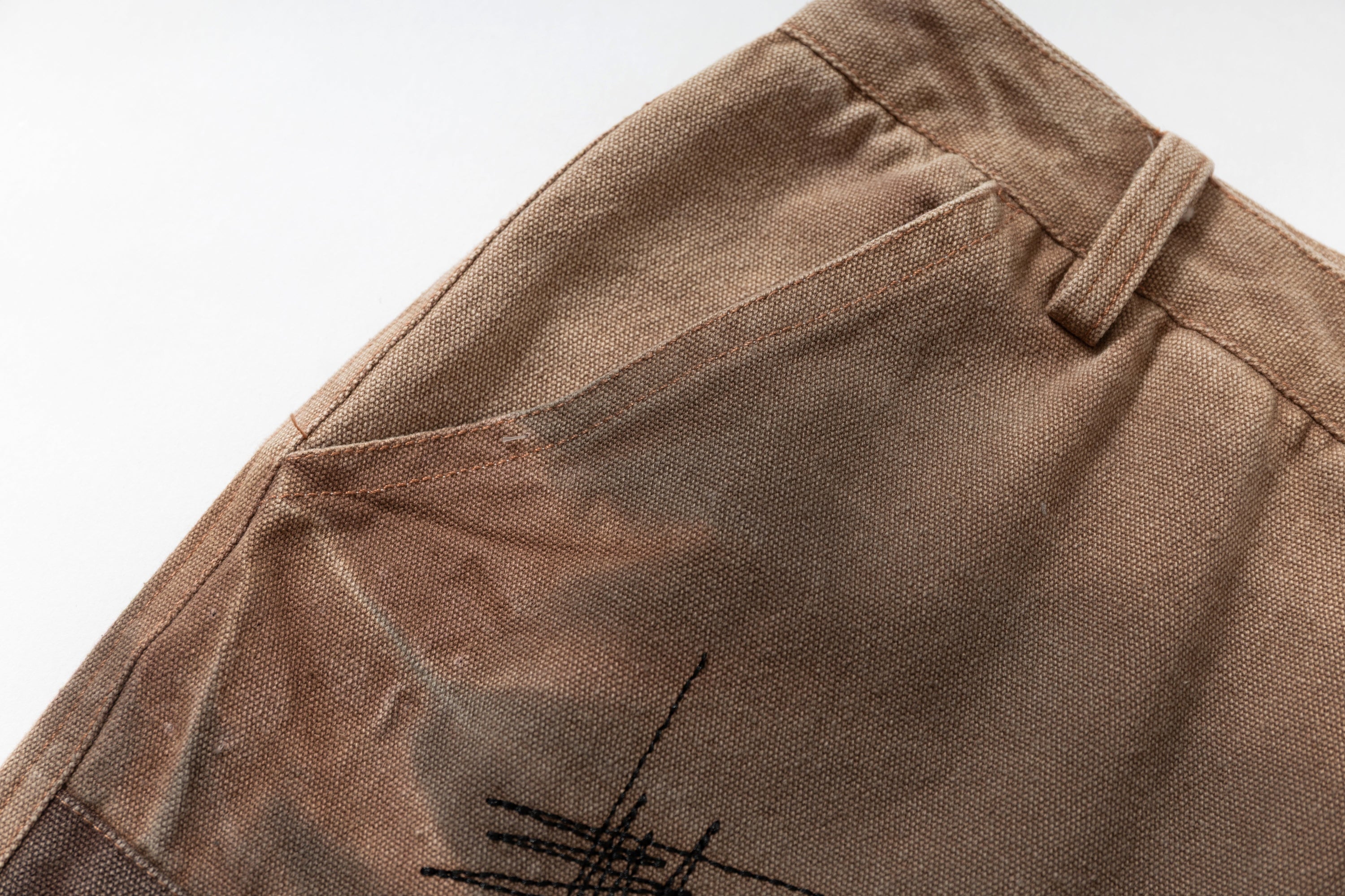 Omirad Spray-Dye Patchwork Wide-Leg Cargo Jeans | SEAKOFF