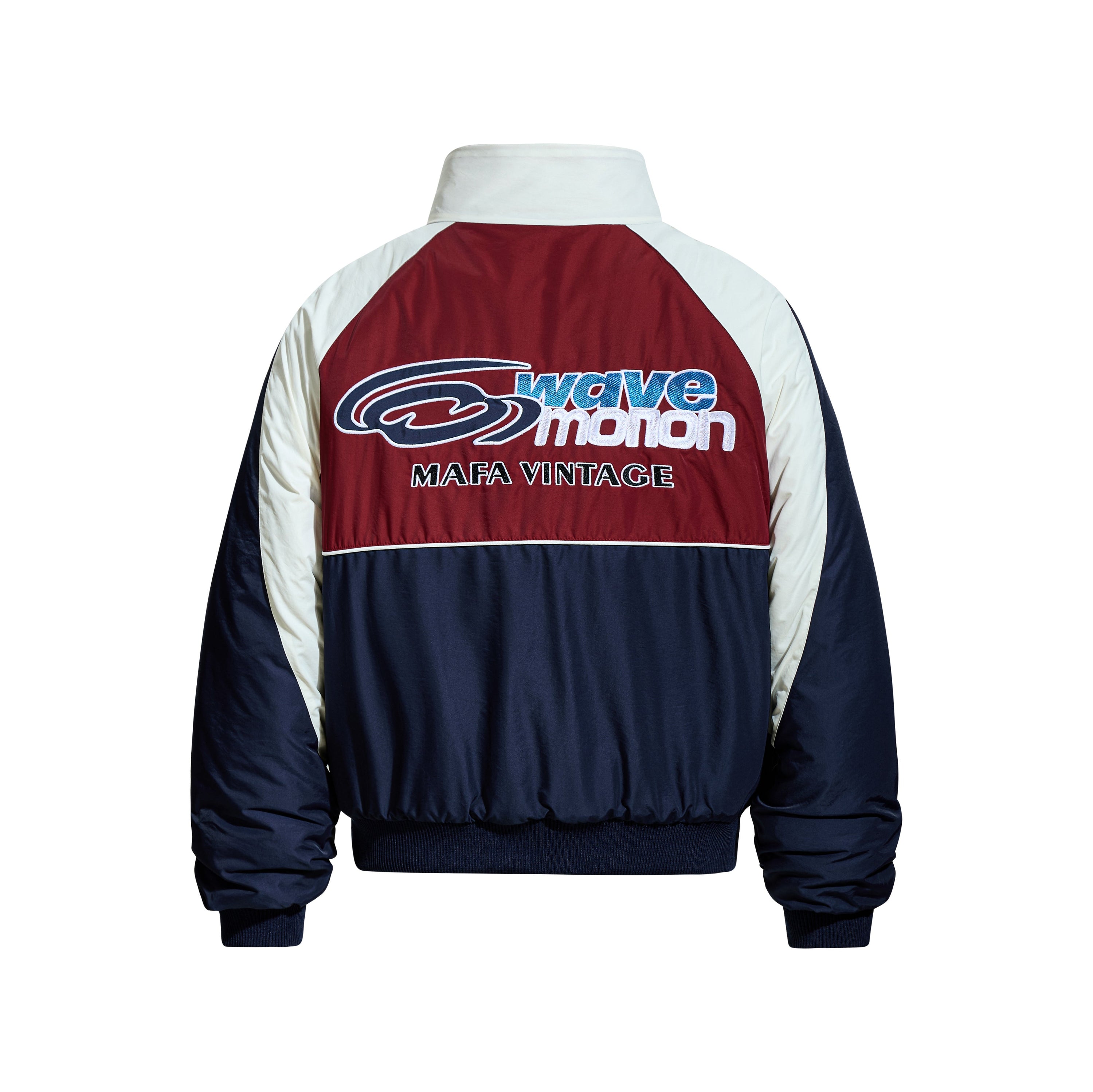 Retro Racing Colorblock Bomber Jacket | MAFA Vintage
