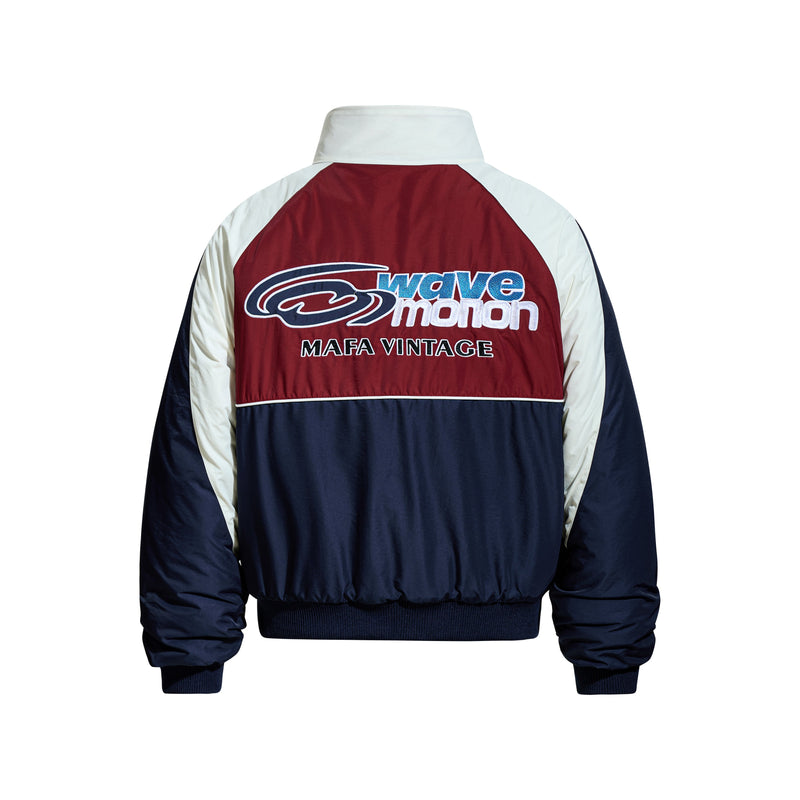 Retro Racing Colorblock Bomber Jacket | MAFA Vintage