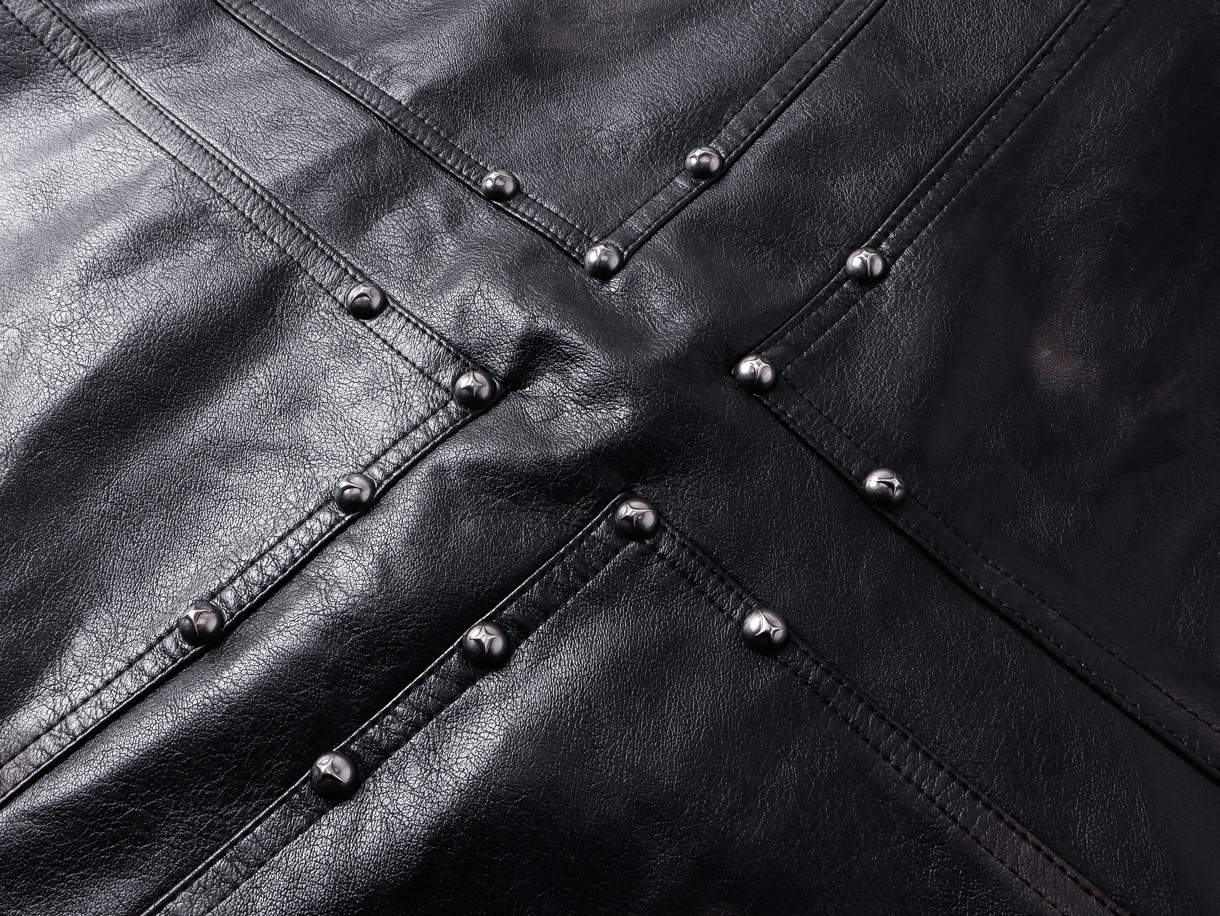 Omirad Men's Faux Leather Biker Jacket | Full-Zip Moto Style