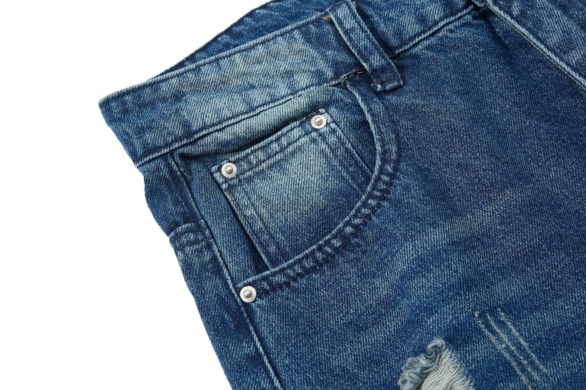 Omirad Distressed Wide-Leg Jeans | Oversized Ripped Denim