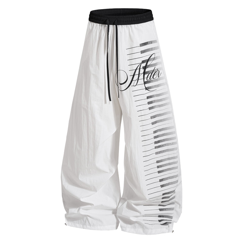 Omirad Piano Keys Balloon Pants | Wide Leg Streetwear Trousers