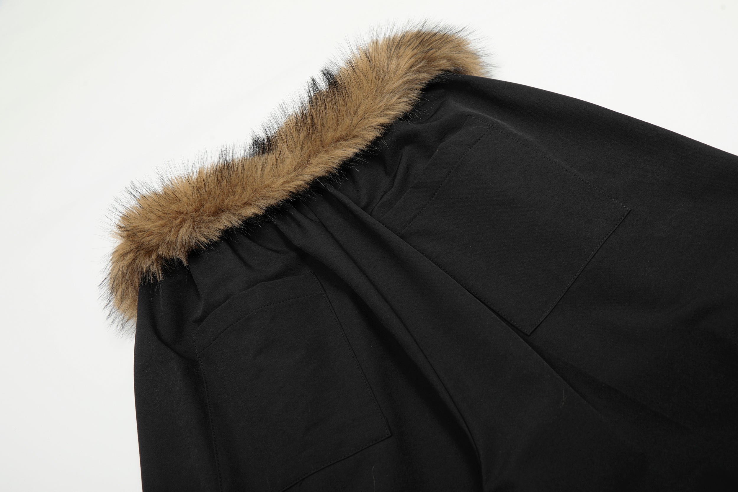 Rhinestone Cross Faux-Fur Wide-Leg Pants | Streetwear