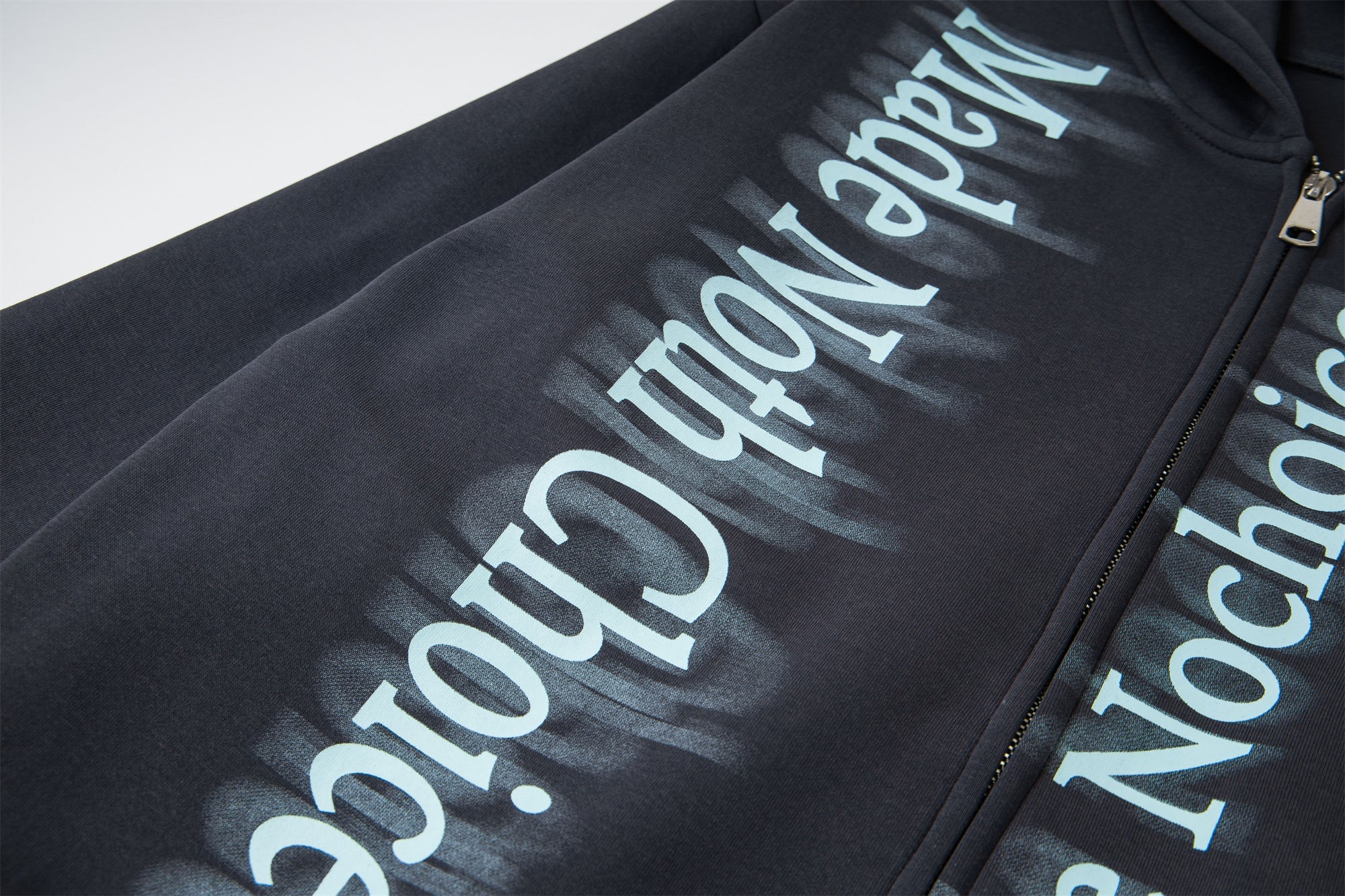 Omirad Gradient Letter Zip Hoodie | Streetwear Statement