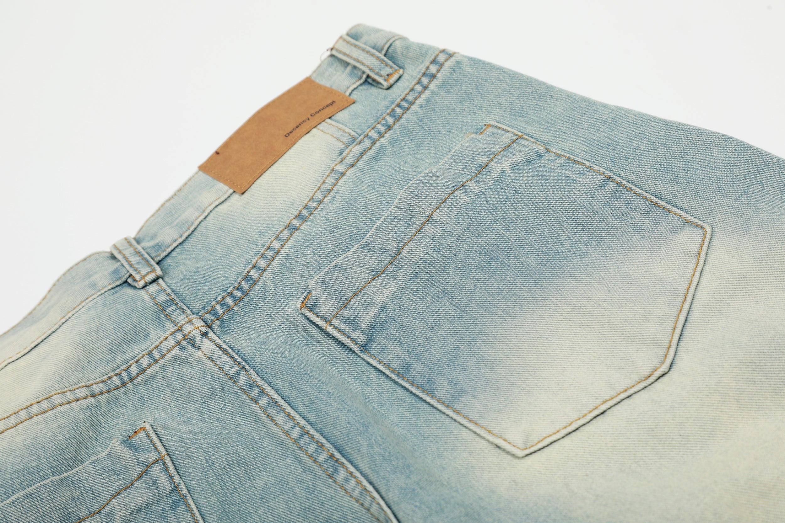 Cloud-Fade Balloon Jeans | Wide-Leg Streetwear Denim