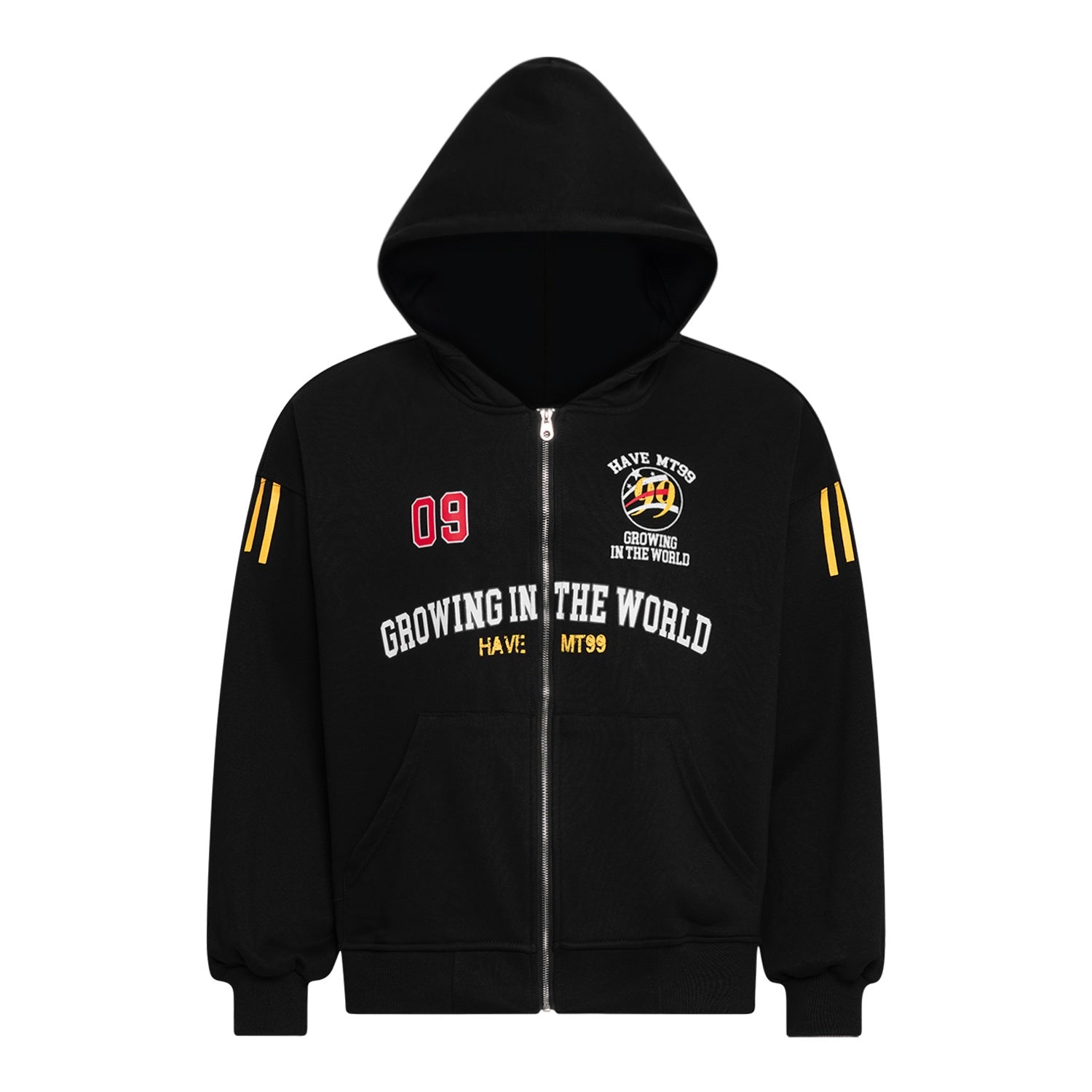 Split Camouflage Zip-Up Hoodie | Varsity Streetwear