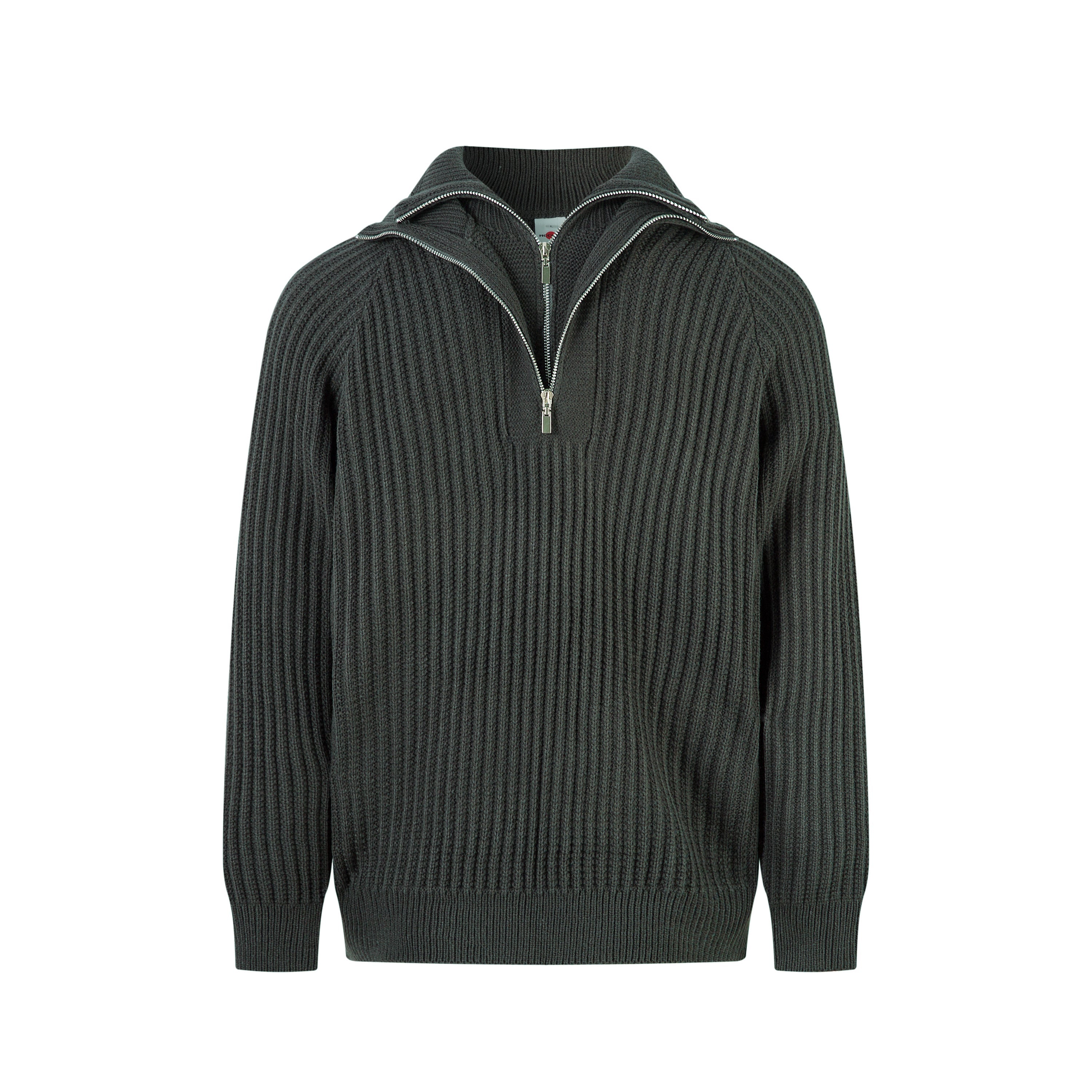 Men's Ribbed Half-Zip Knit Sweater | Clean Streetwear Style