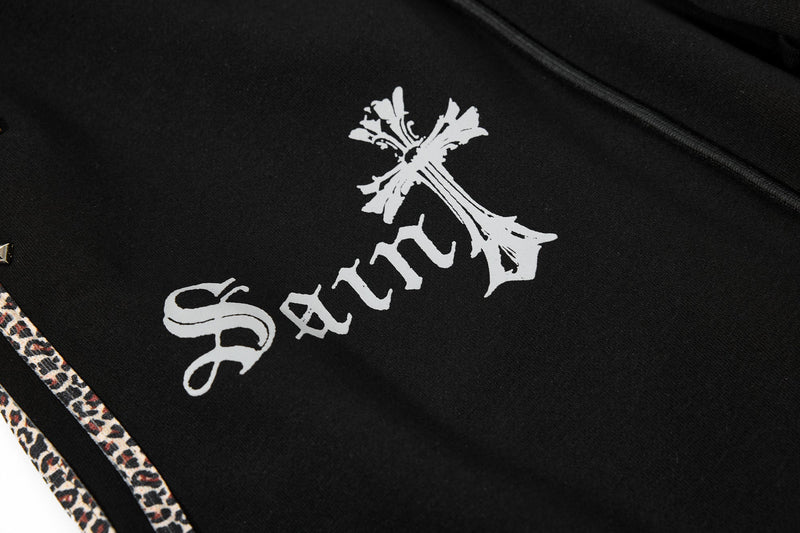 Omirad Gothic Cross Track Pants | Wide-Leg Streetwear