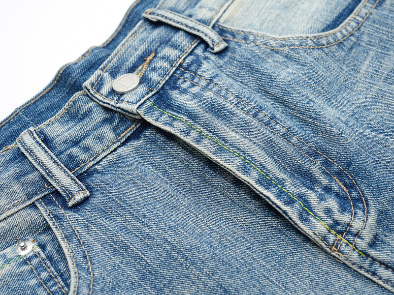 Omirad Vintage Fade Barrel Jeans | Wide Leg Streetwear Denim