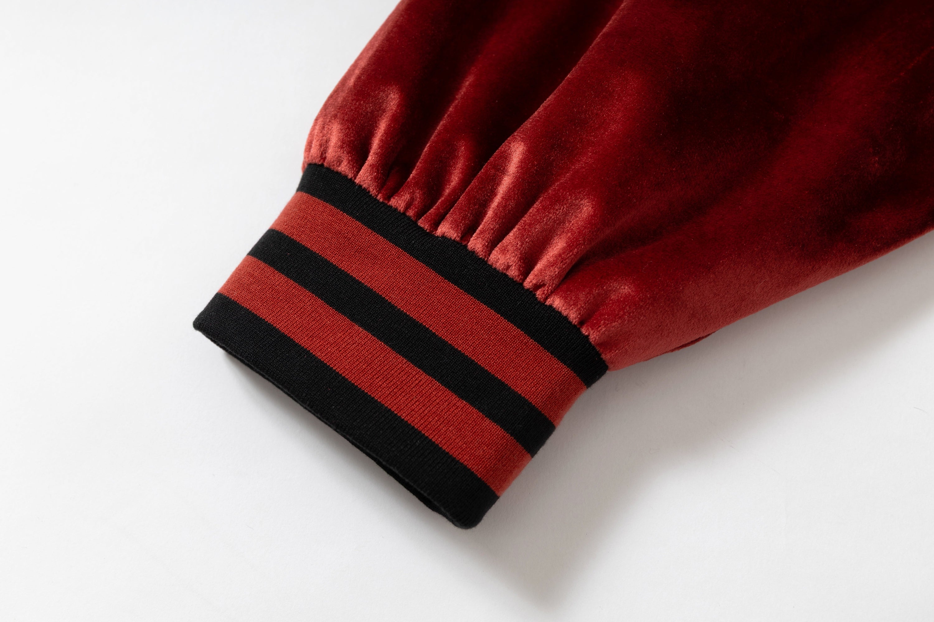 Retro Punk Varsity Jacket | Black & Red Graphic Bomber