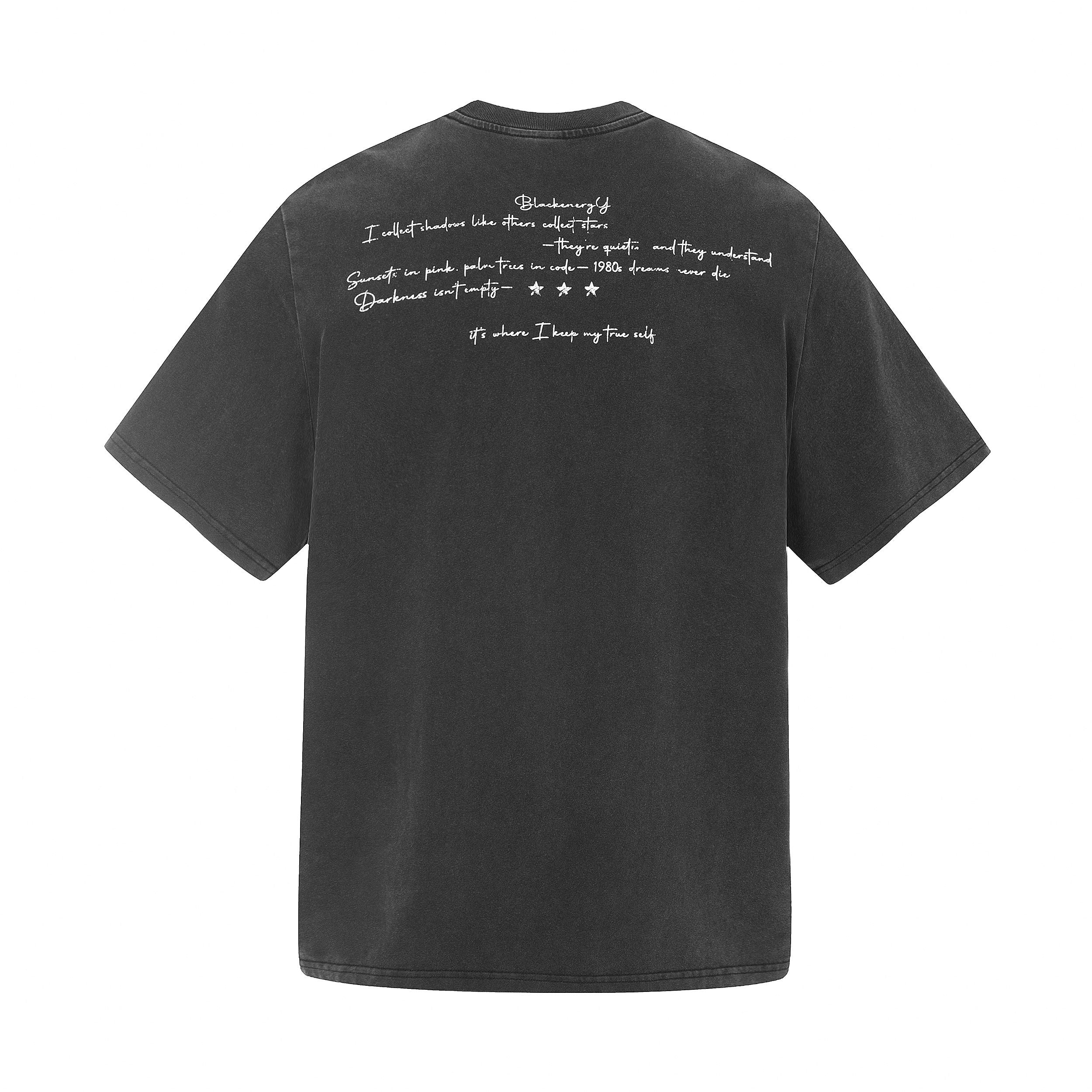 Omirad Break Line Vintage Washed Graphic T-Shirt