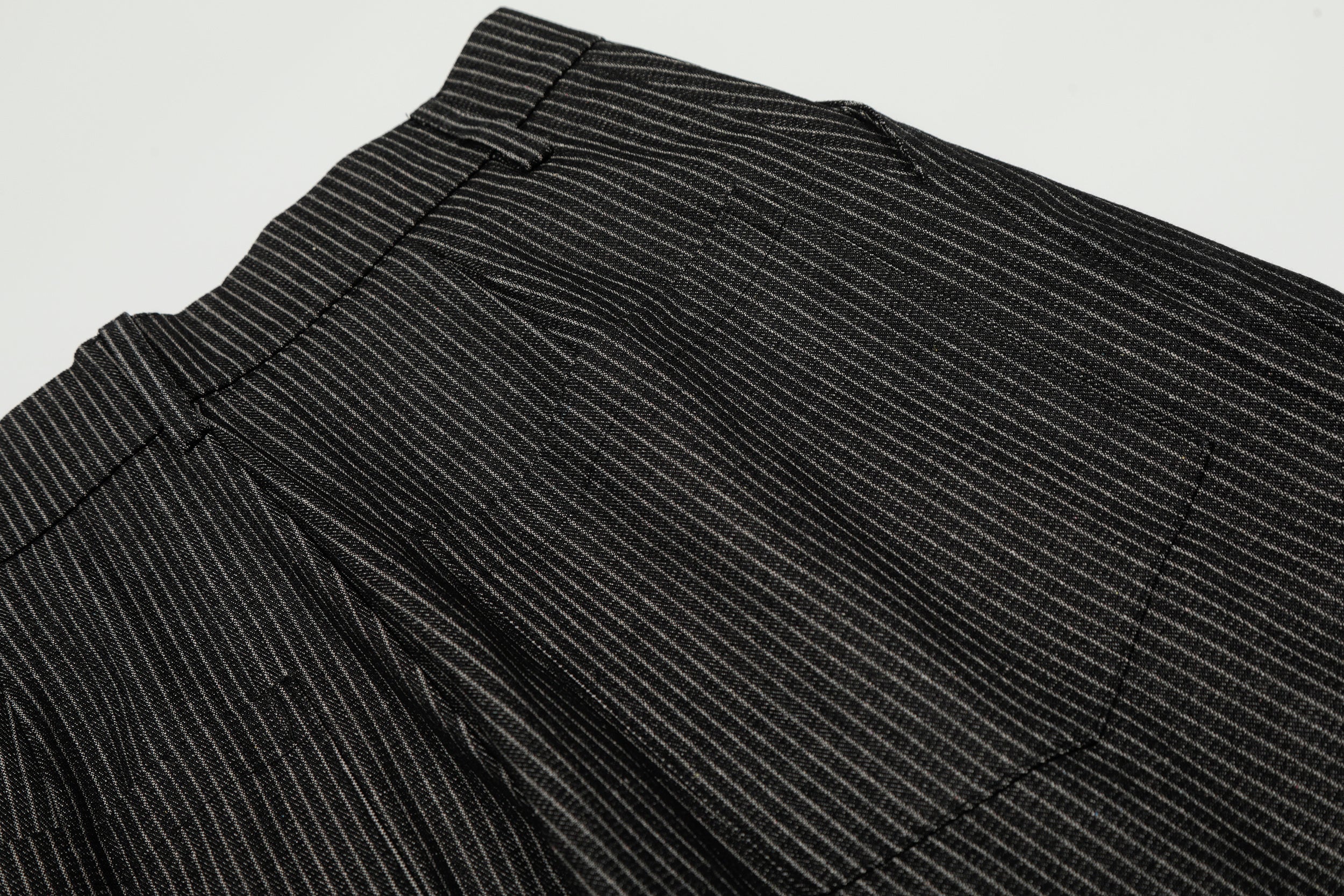 Pinstripe Wide-Leg Pleated Trousers | Relaxed Tailored Fit