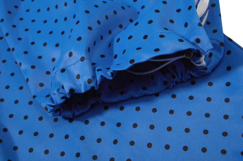Polka Dot Wide-Leg Track Pants with Side Stripes | SEAKOFF
