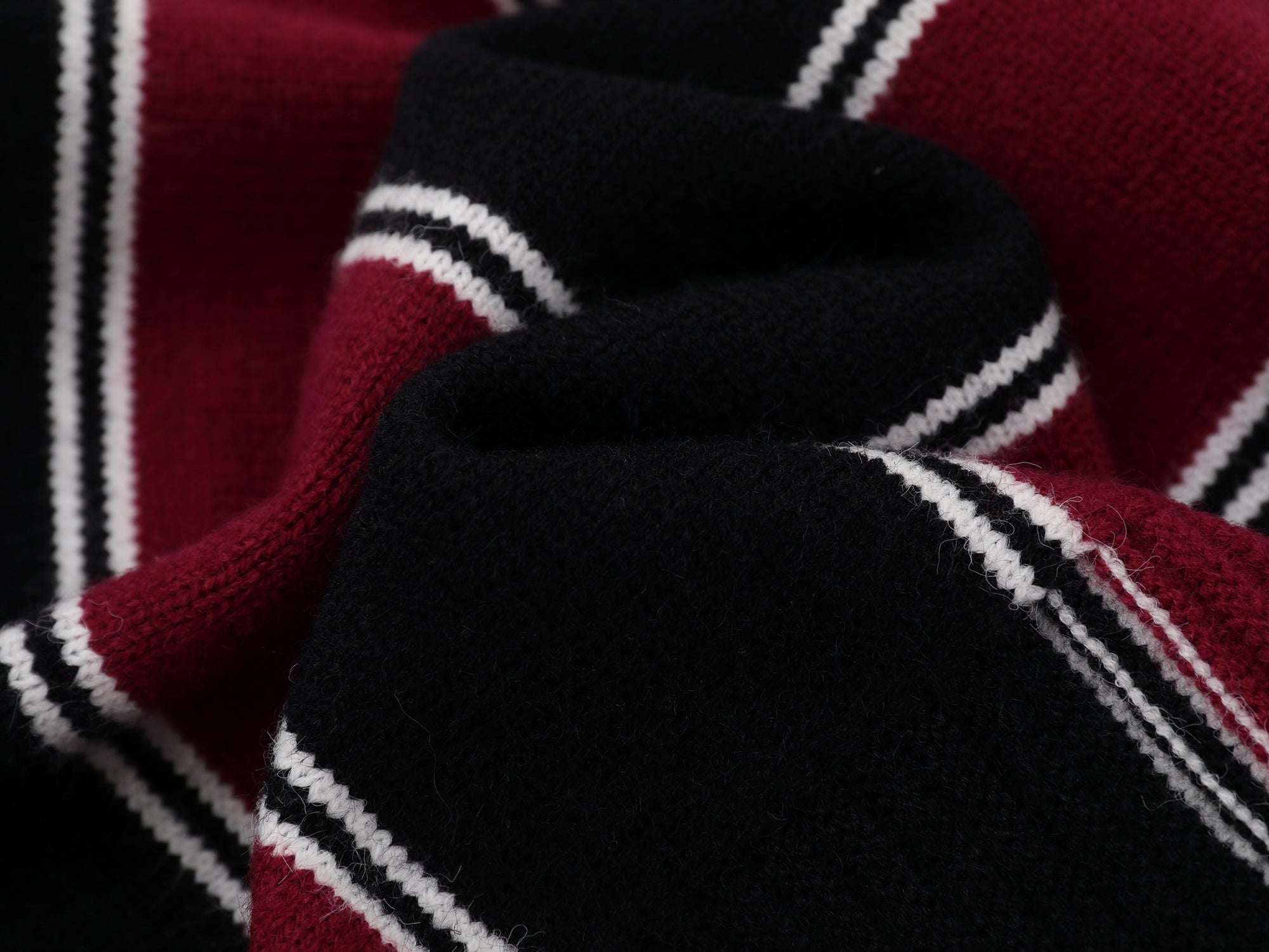 Collegiate Stripe Knit Sweater | Varsity Retro Pullover