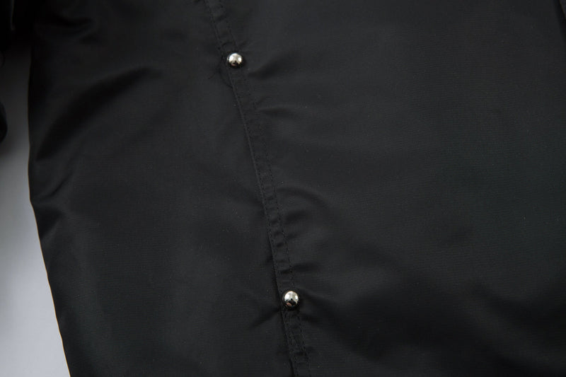 Omirad Toggle-Lock Faux Fur Hood Bomber Jacket | Black