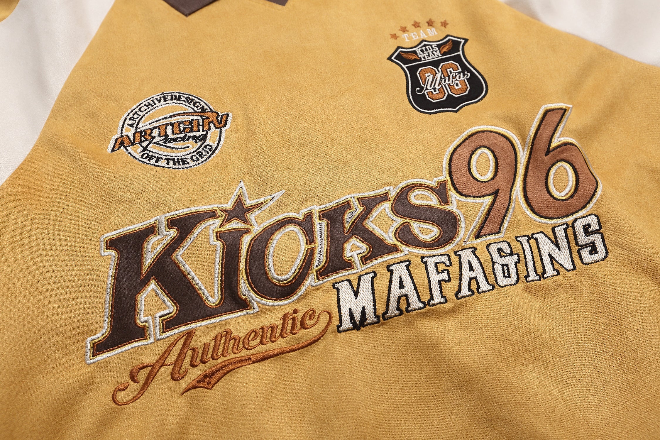 Kicks 96 Varsity Patch Rugby Top | Retro Streetwear Jersey