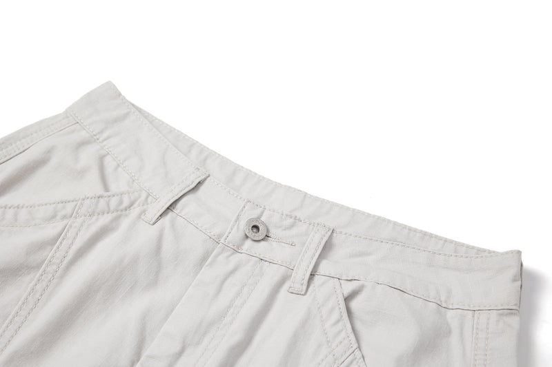 Multi-Panel Utility Wide-Leg Cargo Pants | 100% Cotton