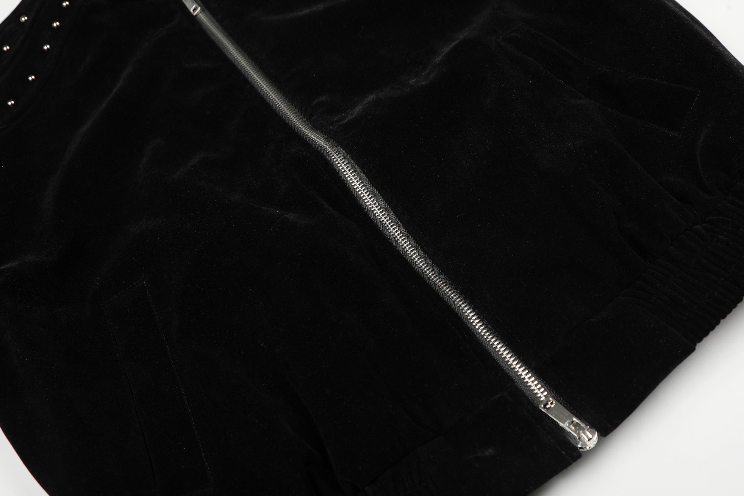 Camo Sleeve Varsity Bomber Jacket with Stud Detail