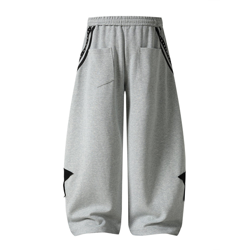 Omirad Star Panel Wide-Leg Track Pants | Streetwear Sweatpants