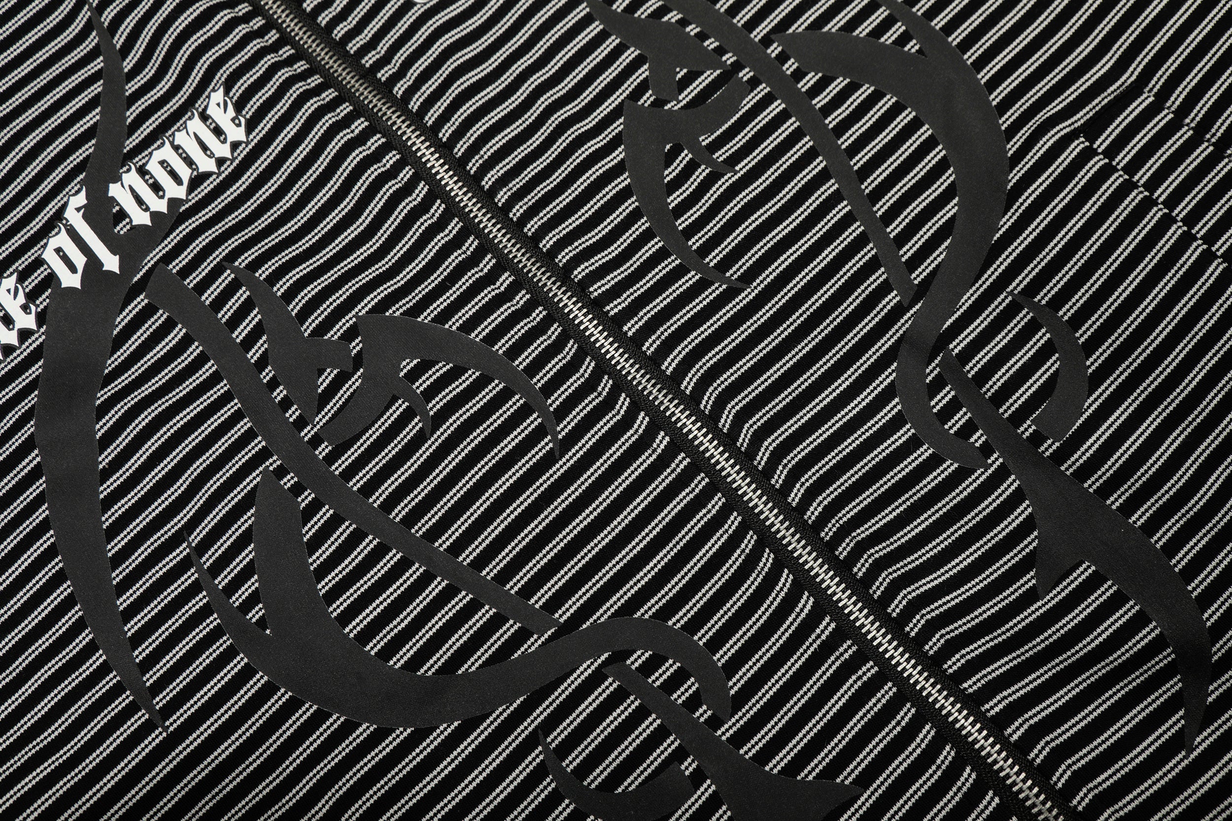 Omirad Striped Graphic Zip Hoodie | Bold Streetwear
