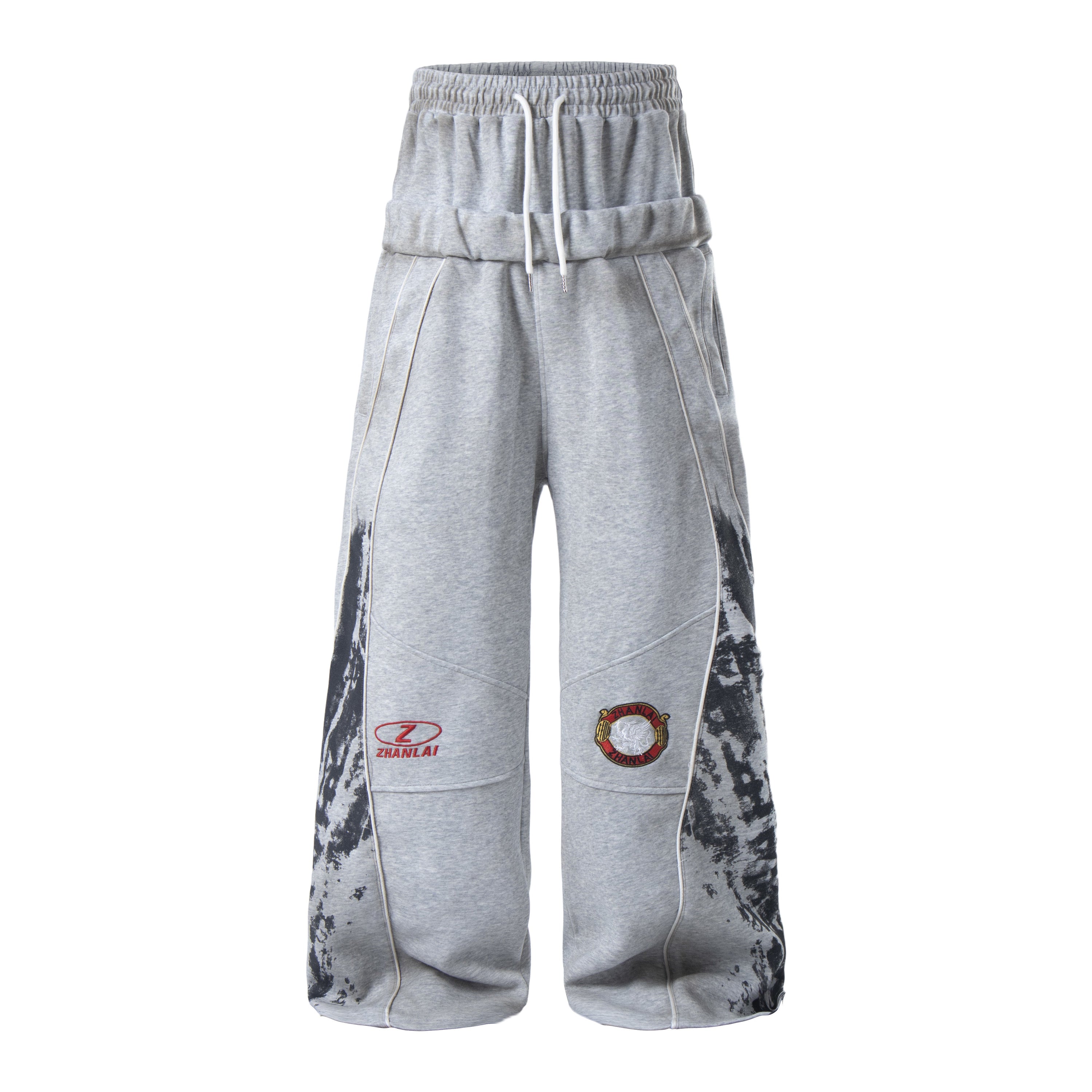 Tech Panel Wide-Leg Sweatpants | Bold Streetwear Fit