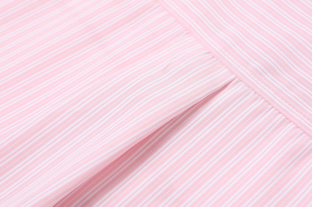 Omirad Puppy For You Striped Boxy Short-Sleeve Shirt