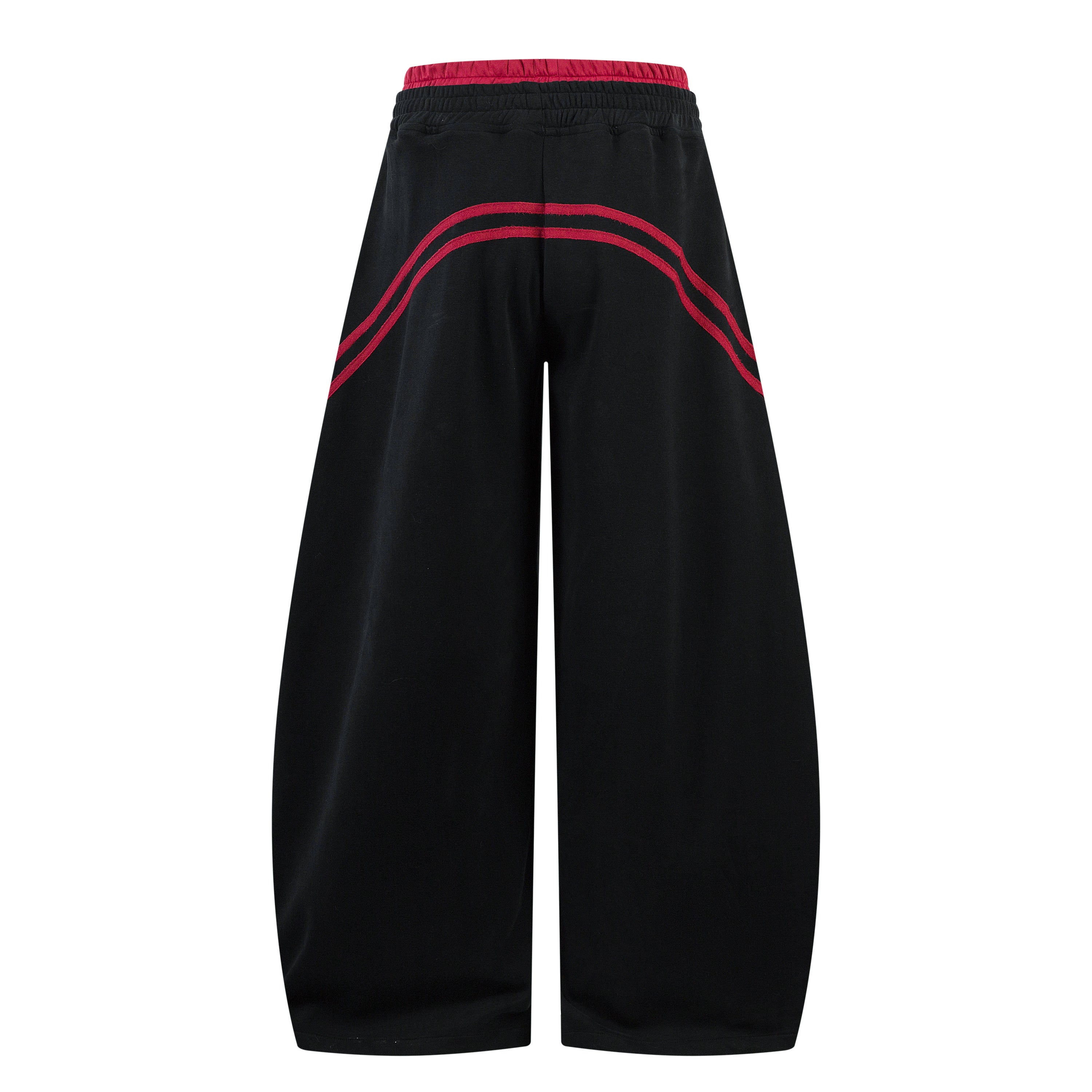 Omirad Double Stripe Barrel Sweatpants | Wide Leg Joggers