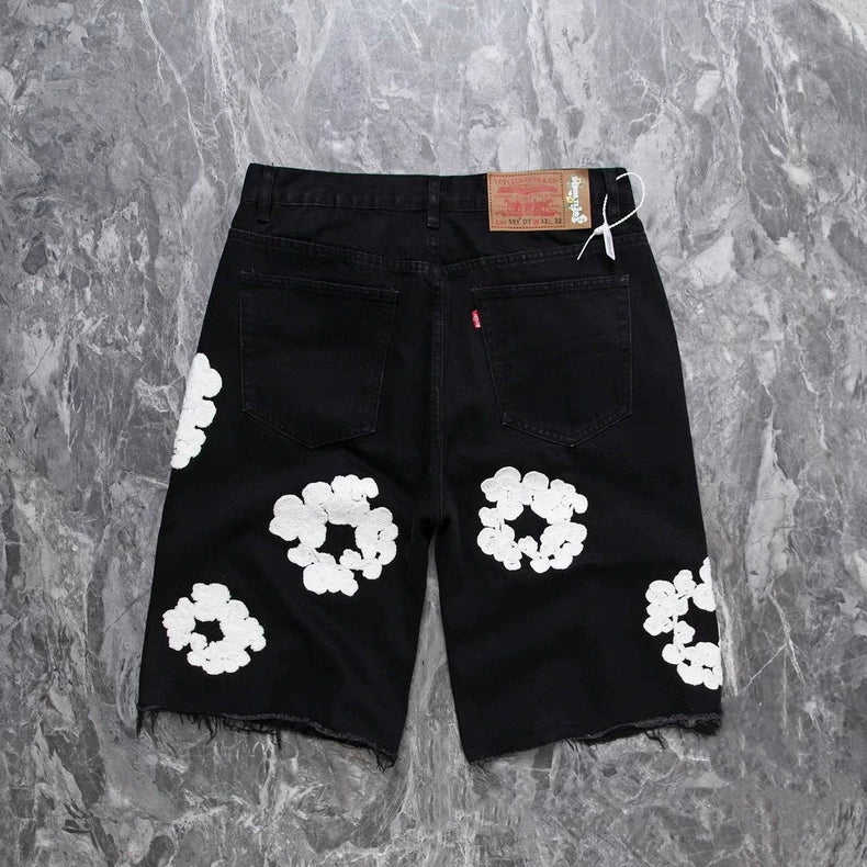 Denim Tears Cotton Wreath Jean Short – Black