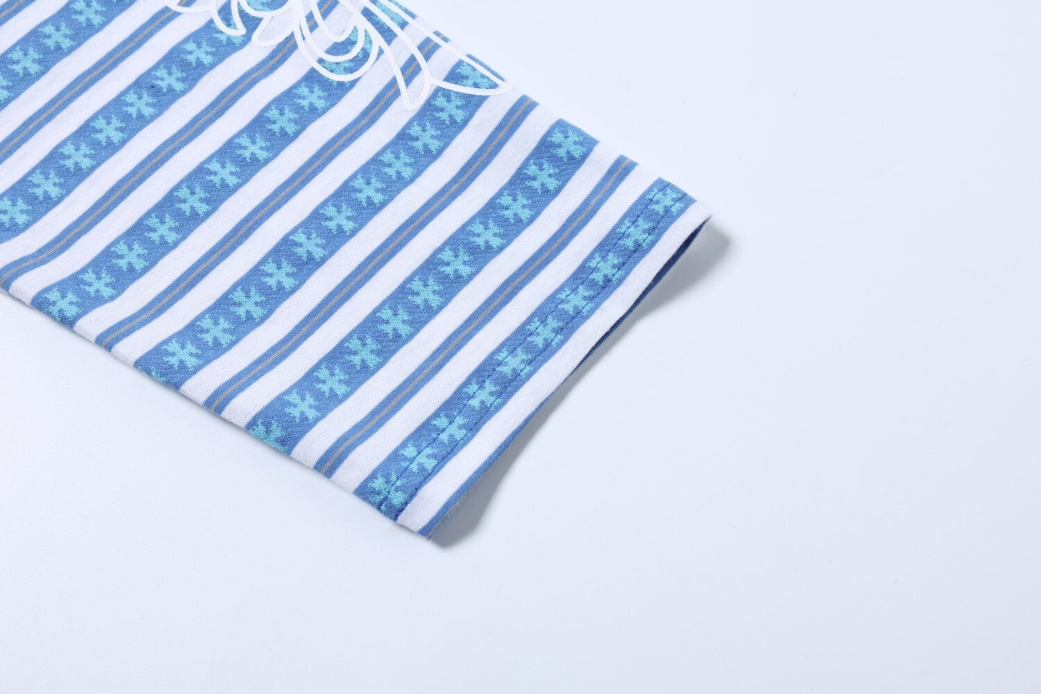 Heritage Stripe Long Sleeve Polo | Streetwear Cross Graphic