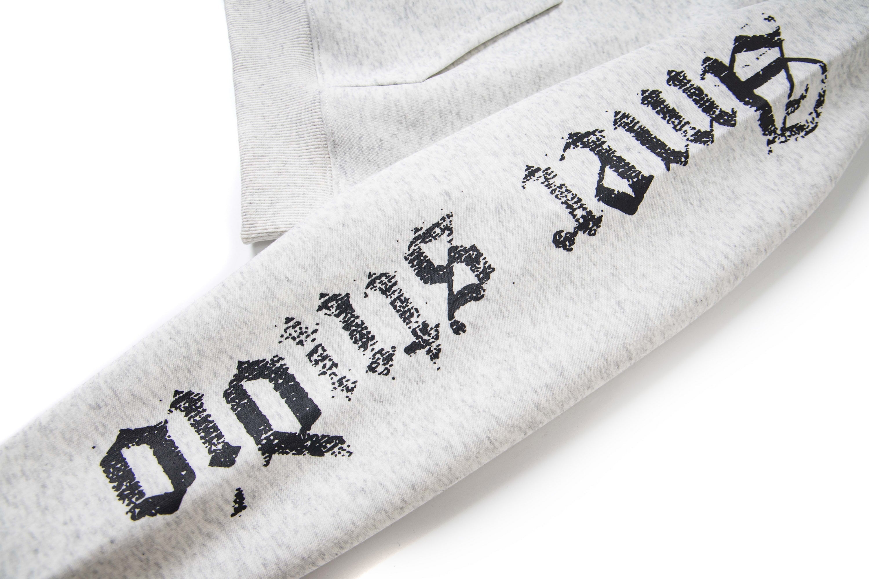 Gothic Letter Zip-Up Hoodie | Streetwear Crest Graphic