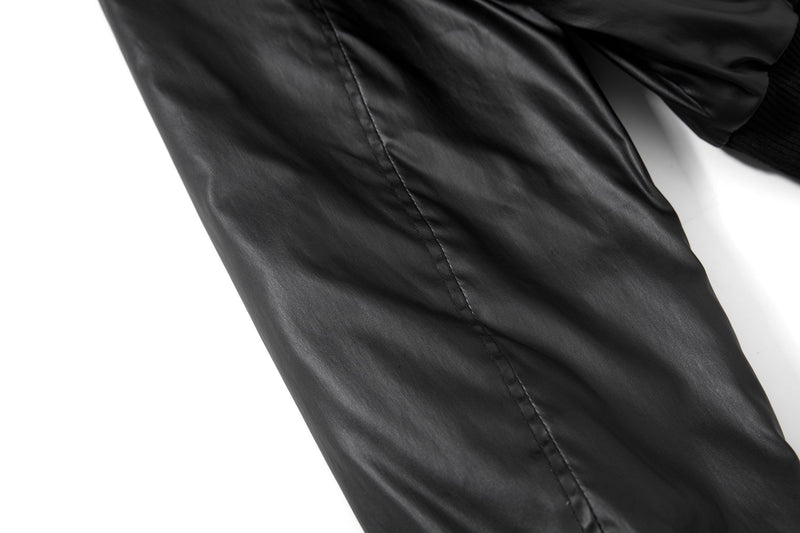 Omirad Dual-Zip PU Bomber Jacket | Moto Street Style
