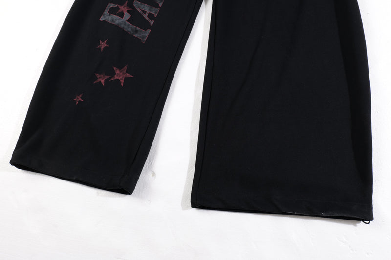 Fairfocus Star Print Wide-Leg Sweatpants | Vintage Streetwear