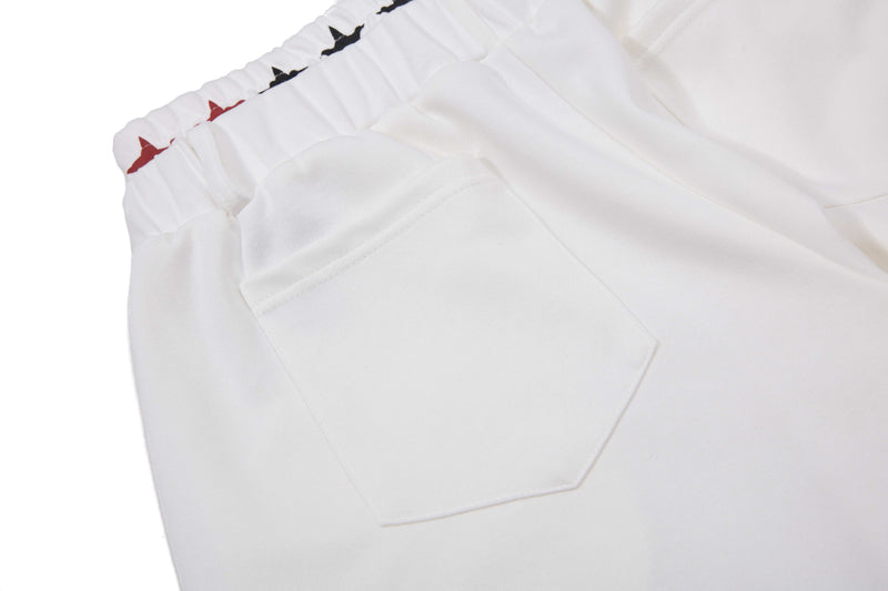 Omirad Vintage Stripe Graphic Wide-Leg Sweatpants
