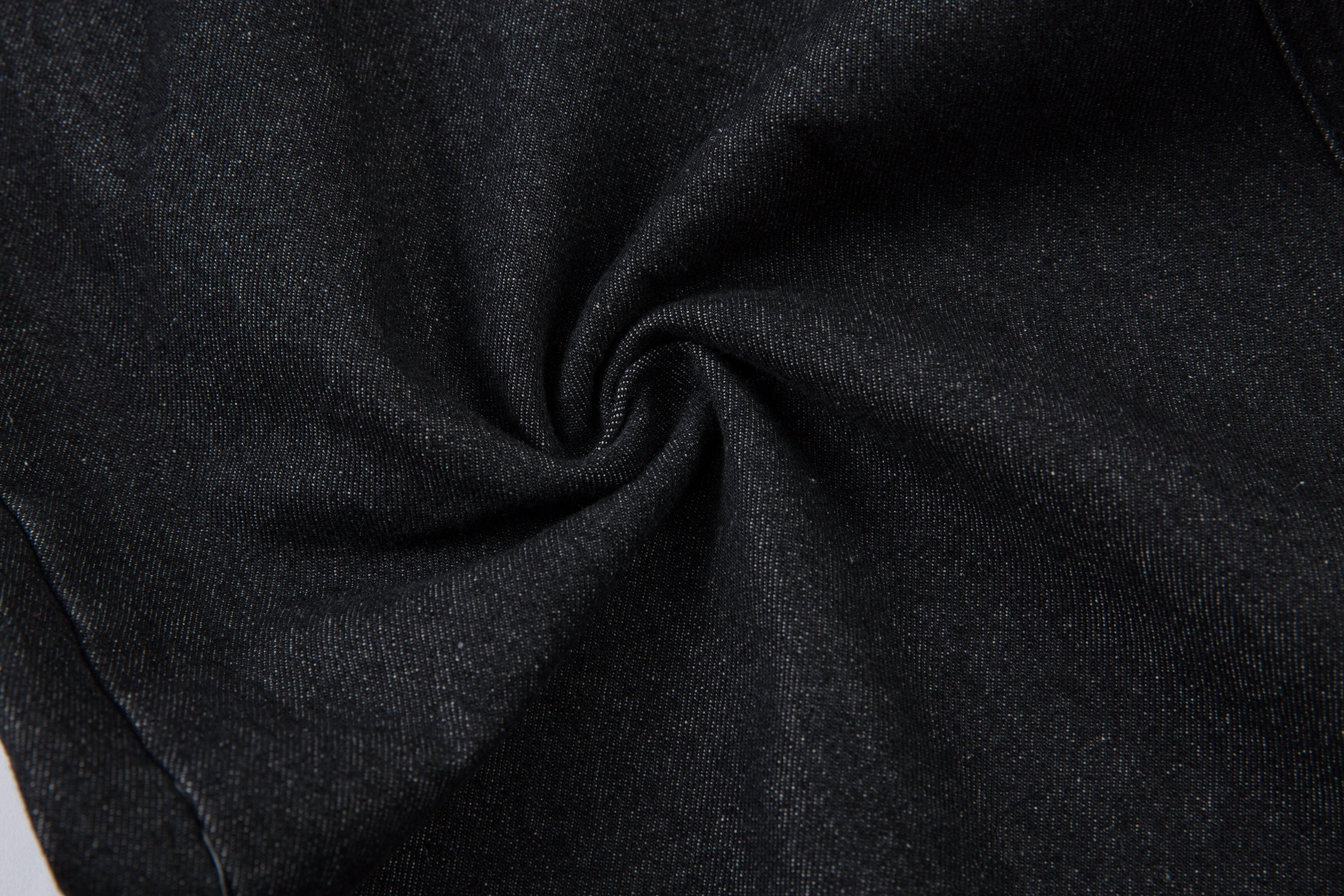 Omirad Contrast Pocket Wide-Leg Jeans | Black Denim