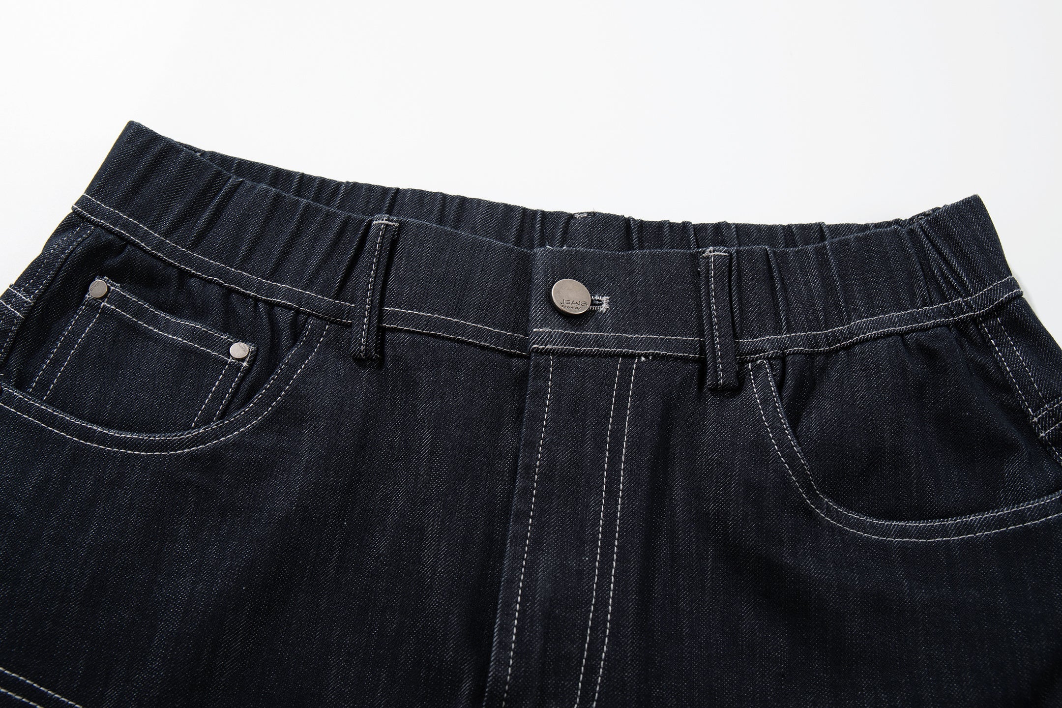 Omirad Hybrid Panel Wide-Leg Jeans | Denim & Jersey