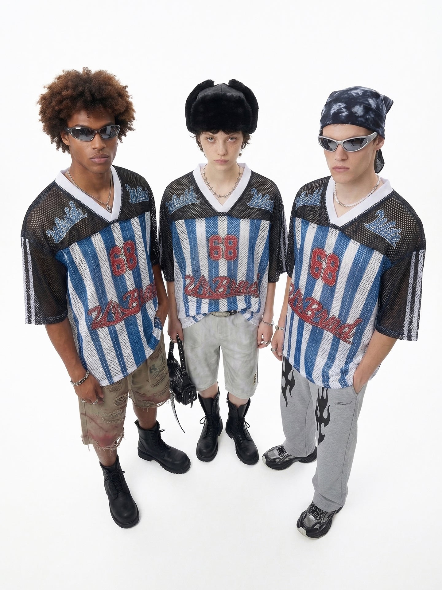 Omirad Athletics 68 Mesh Jersey T-Shirt | Varsity Streetwear