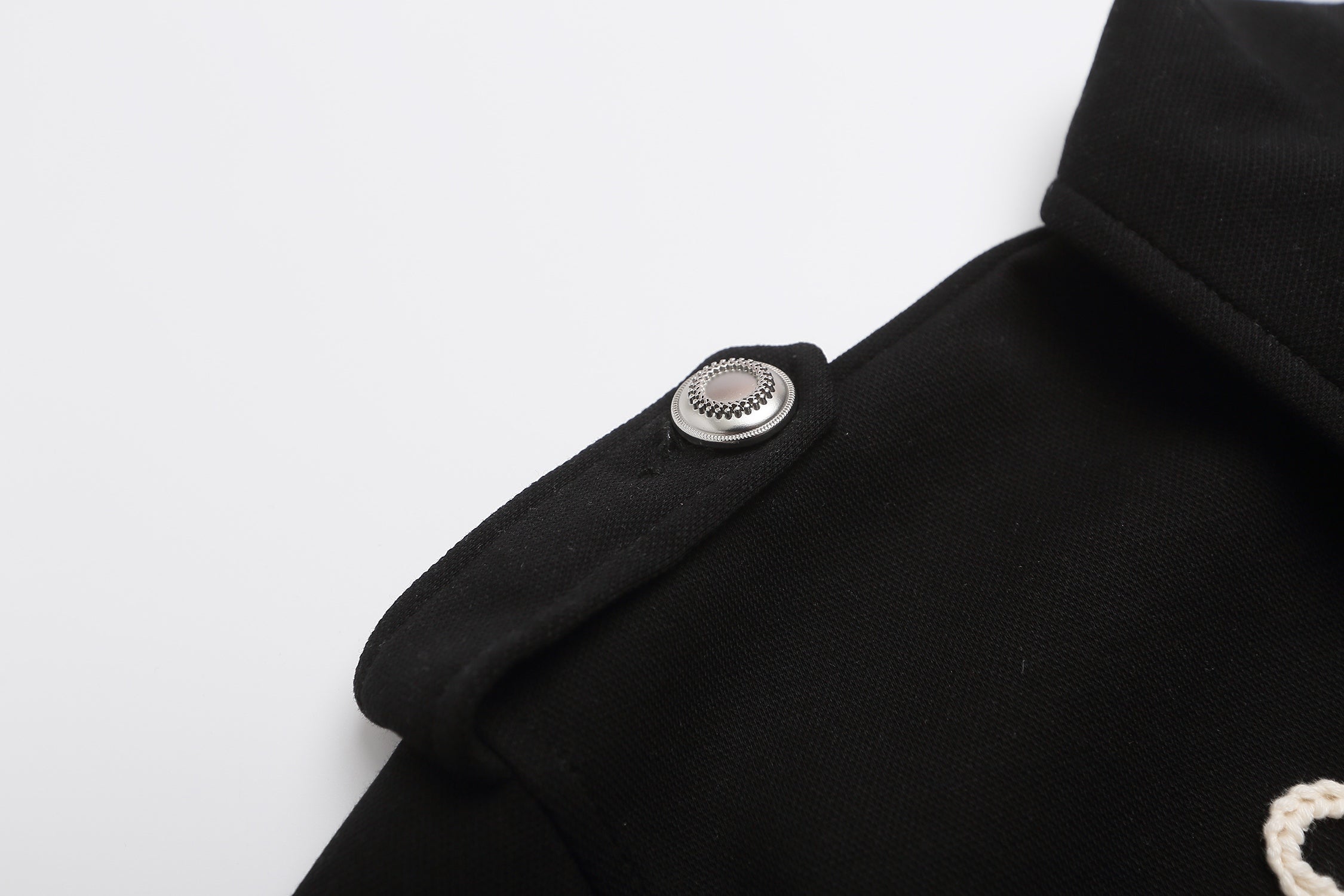 Military Braid Polo Shirt | Rope Embroidery & Epaulettes