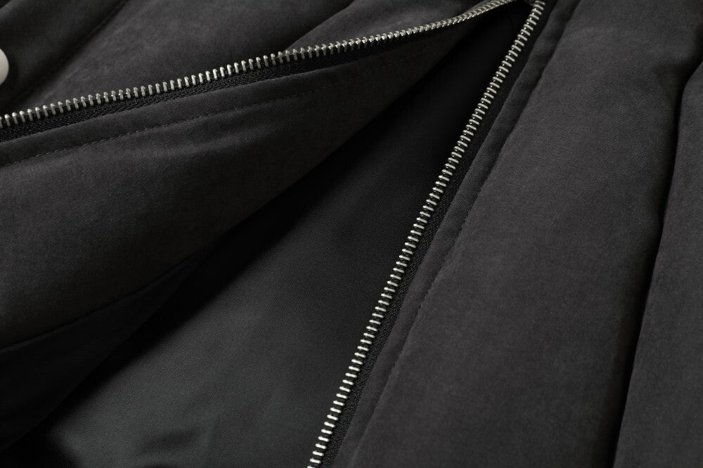 Panel Quilted High-Neck Bomber Jacket | Streetwear Puffer