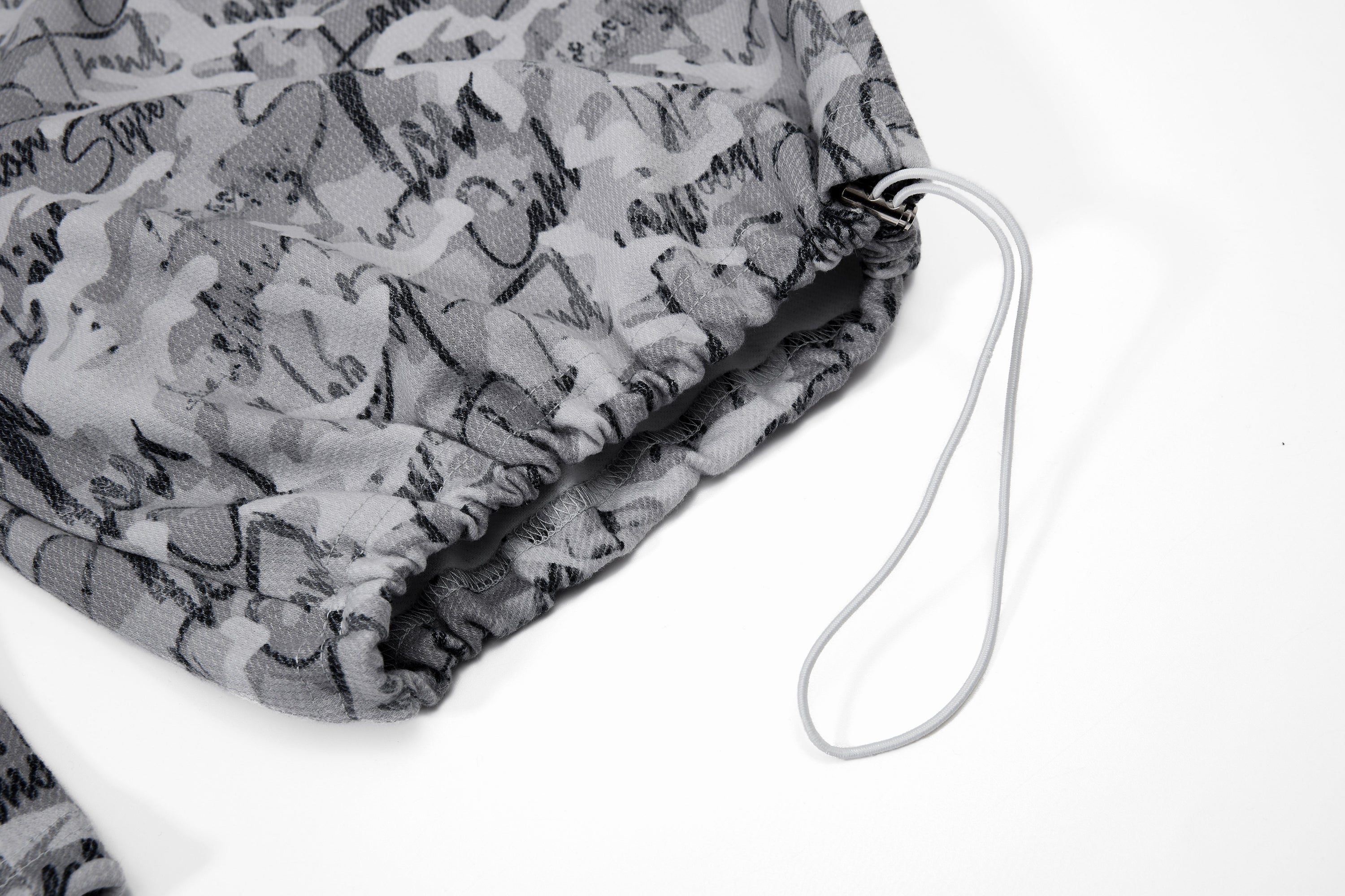 Omirad Camo Script Wide-Leg Streetwear Pants