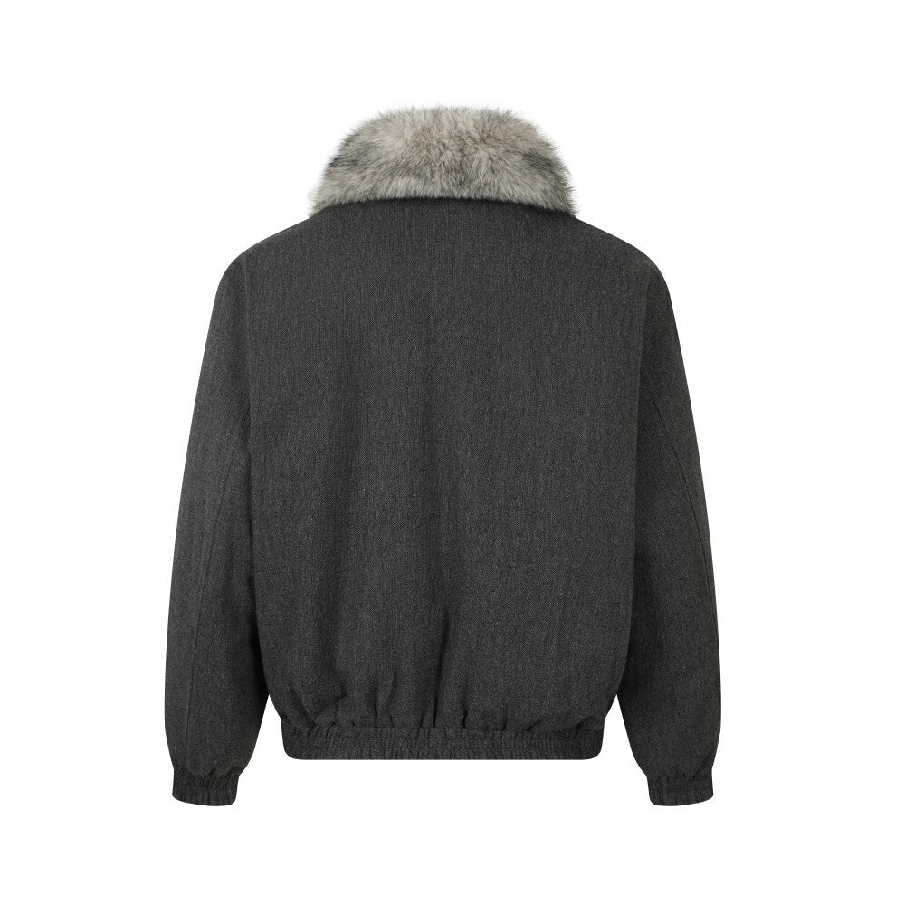 Omirad Faux Fur-Lined Sherpa Winter Jacket | Detachable Collar
