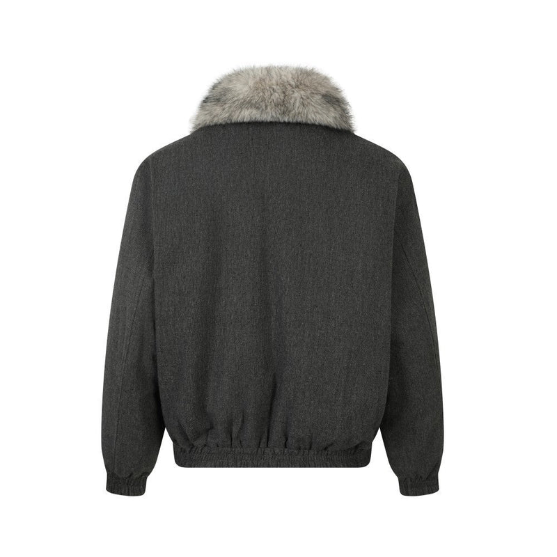 Omirad Faux Fur-Lined Sherpa Winter Jacket | Detachable Collar