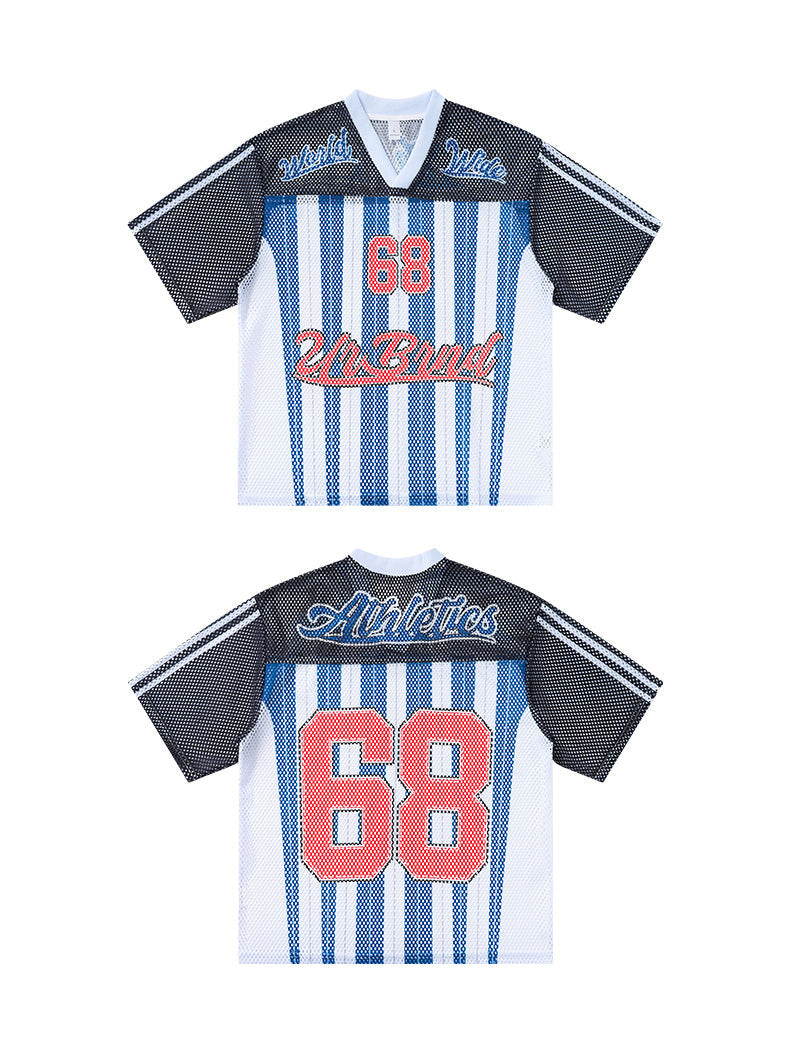 Omirad Athletics 68 Mesh Jersey T-Shirt | Varsity Streetwear