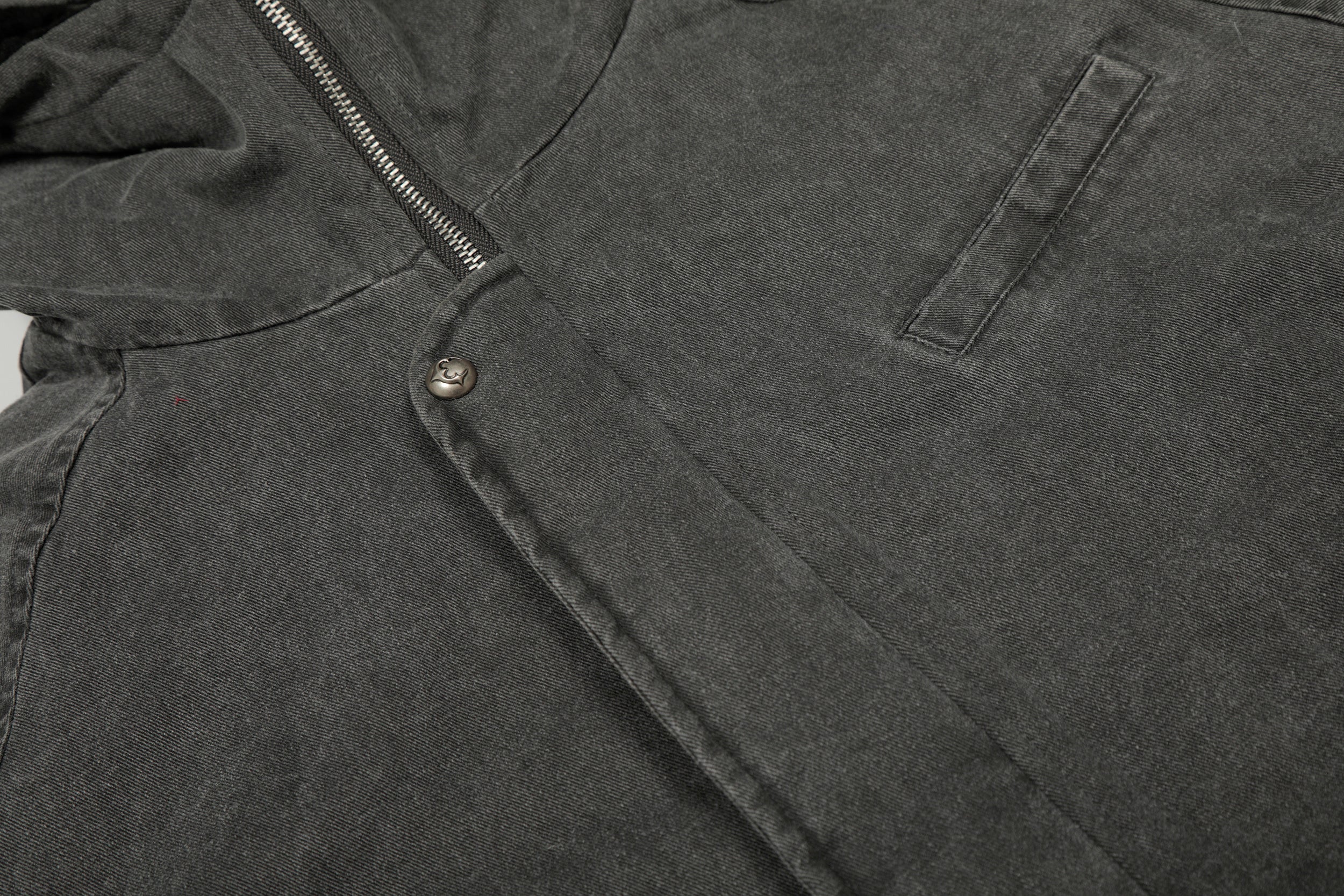 Washed Utility Hooded Jacket | Vintage Military Style